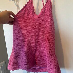 Vintage * White Label * Lilly Pulitzer Crochet Halter Top. Size XS